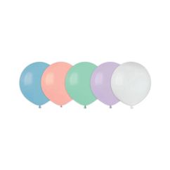  Pastellfärgade ballonger, 48cm, 5-pack