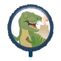  Rund Folieballong - Dinosaurie T-rex, 35cm