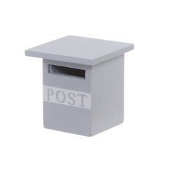  Miniatyr - Grå postlåda