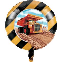  Folieballong - Byggarbets maskiner, 45cm