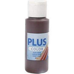  Plus Color Hobbyfärg - Chokladbrun, 60ml