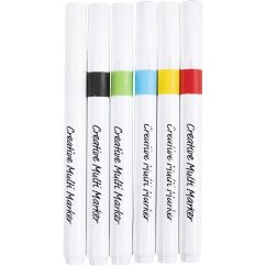  Akrylpennor - Mixade färger, 6-pack