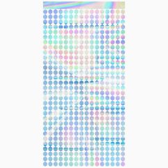  Backdrop - Holografiska cirklar, 100 x 200 cm