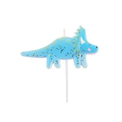  Tårtljus - Blå Dinosaurie