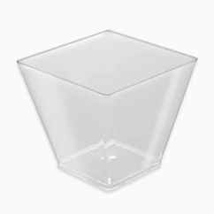  Serveringsskål Minikuber -Transparent, 25-pack