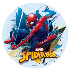 Ätbar Tårtbild - Spiderman, 16cm