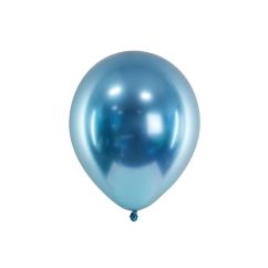  Chrome Mirror ballonger - Blå, 30cm, 50-pack