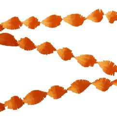  Kräppgirlang - Orange, 6m