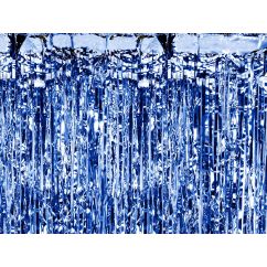 Draperi - Metallisk blå, 90x250cm