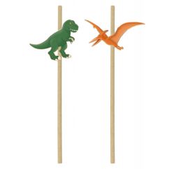  Papperssugrör - Dinosaurier, 10-pack
