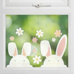  Fönsterdekaler, Kikande kaniner