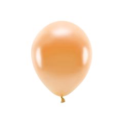  EKO ballonger - Metallisk orange, 30cm, 10-pack