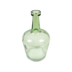  Glasflaska - Olivgrön, 14cm
