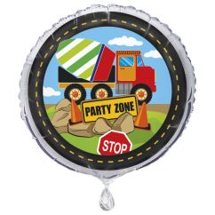  Folieballong - Byggarbetsplats Party Zone