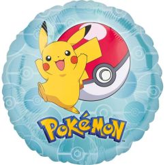  Folieballong - Pikachu & Pokemon-boll, 43cm