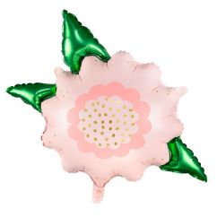  Folieballong - Rosa blomma, 60x50cm