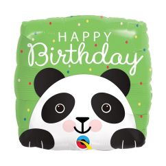  Folieballong - Panda, Happy Birthday, 46cm
