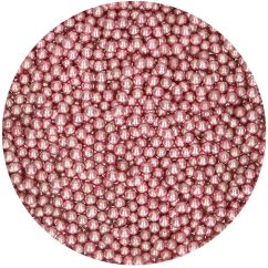 FunCakes Sockerpärlor - Metallic Pink, 80g