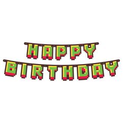  Game On Banderoll - Happy Birthday, 1,6m