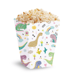  Popcornbägare - Happy Dinos, 5-pack
