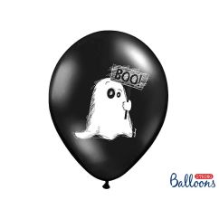  Svarta ballonger - Spöke, 30cm, 6-pack