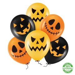  Ballonger - Halloween Scary Pumpkin, 6-pack