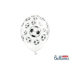  Ballonger med fotbollar - 30cm, 6-pack
