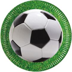  Fotbollstallrikar, 23 cm, 8-pack