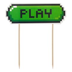  Tårtdekoration - Play, Game On, 13cm