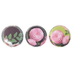 PME Muffinsformar - Folie, blommor, 60-pack