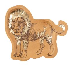  Papperstallrikar - Savannsafari, Lejon, 8-pack