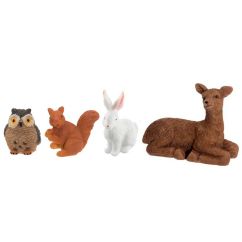  Miniatyr - Skogens djur, 4-pack