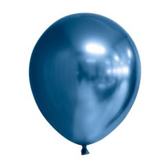  Chrome Mirror ballonger - Blåa- 30cm, 6-pack