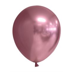  Chrome Mirror ballonger - Roséguld - 30cm, 6-pack