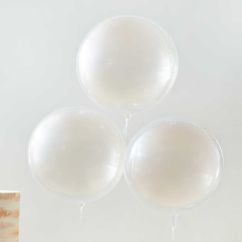  Jätteballonger, Ljus persika, 55cm, 3-pack