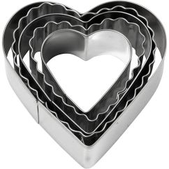  Utstickare - Hjärta, 4,5-8cm, 5-pack
