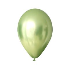  Olivgröna Chrome ballonger - 30cm, 7-pack