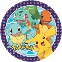  Papptallrikar - Pokemon, 23cm, 8-pack