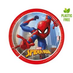  Papperstallrikar- Spiderman Crime Fighter, 20cm, 8-pack