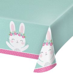  Bordsduk - Birthday Bunny, plast, 137x259cm