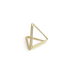  Placeringskortshållare - Triangel, guld, 10-pack