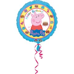  Folieballong - Greta Gris, Happy Birthday, 43cm
