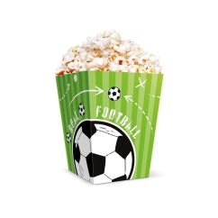  Popcornbägare - Fotbollstema, 6-pack