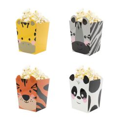  Små popcornbägare - Mini Safari, 4-pack