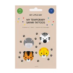  Tatueringar - Mini Safari, 8-pack