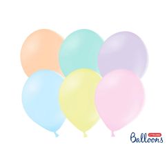  Pastellfärgade ballonger, Mix, 30cm, 10-pack