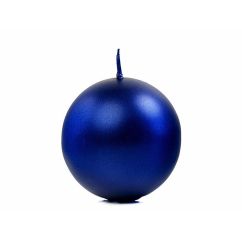  Bollformat ljus - Metallisk blå, 6cm