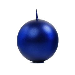  Bollformat ljus - Metallisk blå, 8 cm