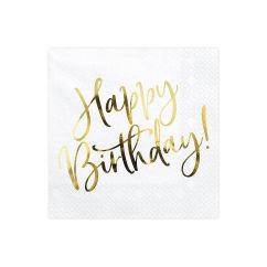  Servetter - Happy Birthday, 20-pack