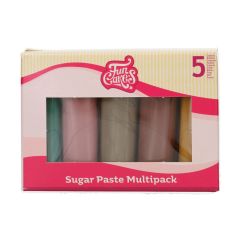 FunCakes Sockerpasta flerpack - Earth Colours, 5x100g